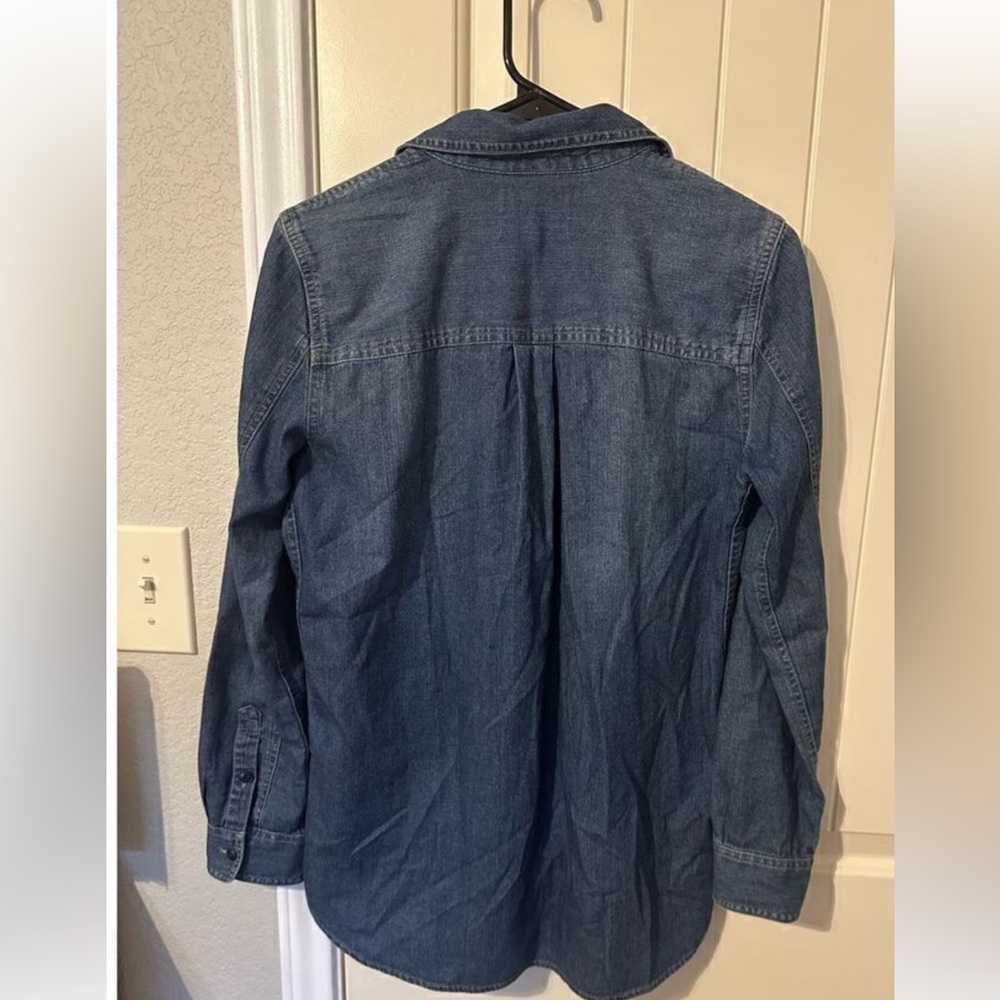 Madewell Classic Blue Denim Shirt - Picture 4 of 5